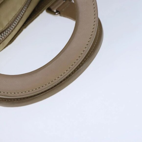 PRADA Shoulder Bag Nylon 2way Beige Silver Auth bs20501 - Picture 8 of 16
